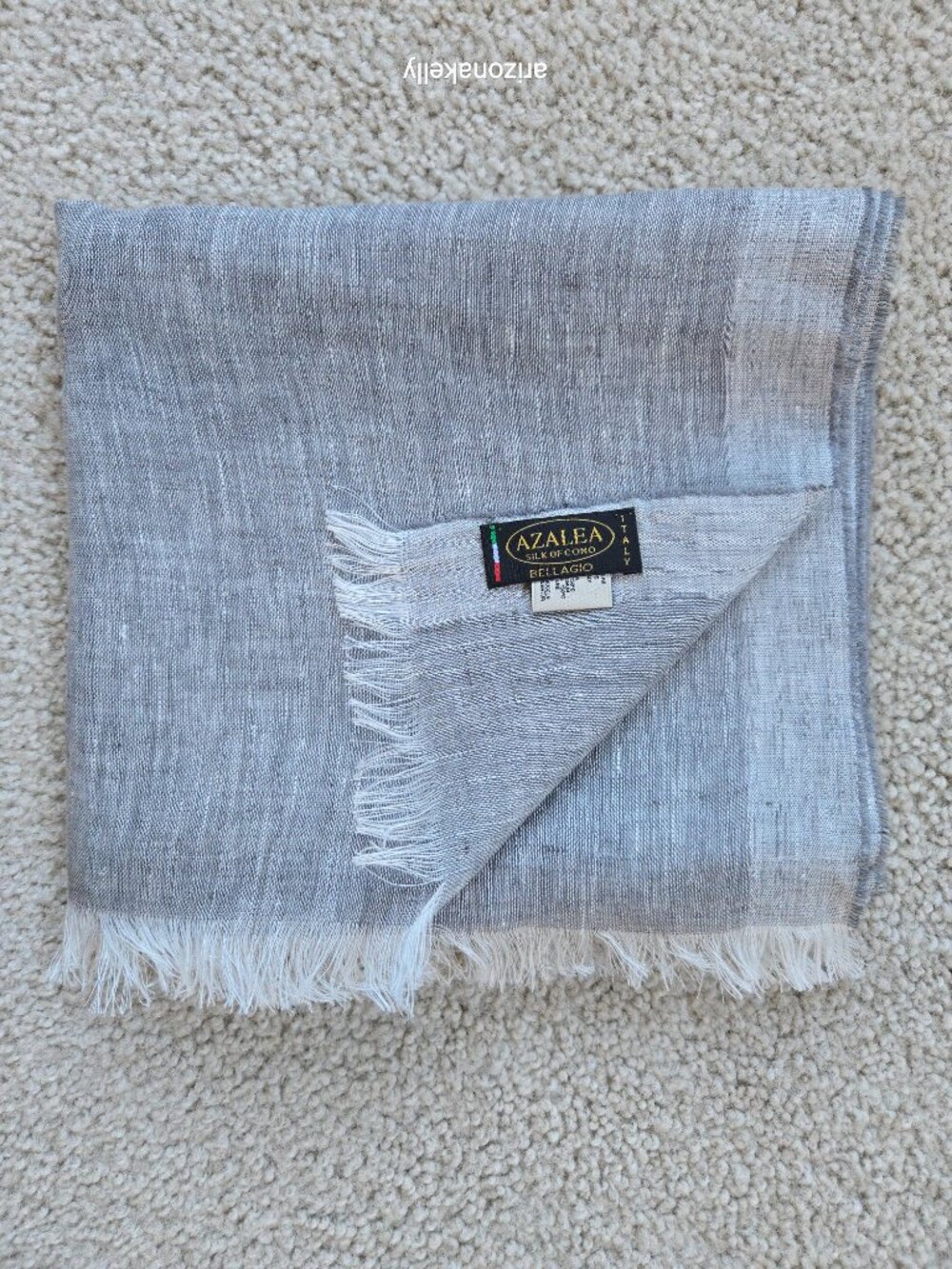 NWOT Linen Scarf Azalea Italy Bellagio - Picture 9 of 9